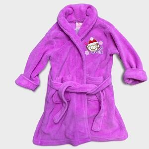 Sweet n Sassy Purple Bathrobe 2T Holiday Monkey